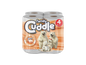 Family Cuddle 2-Ply Peach toilet tissue 4 pack — fragranced retail toilet roll, buy bulk online UK