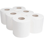 White Roll Eco 40m 1x6 pack — HACCP food contact kitchen and catering centrefeed paper roll, buy bulk online UK